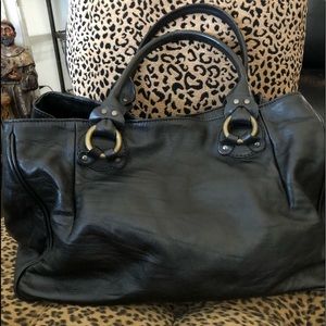 Italian leather shoulder bag